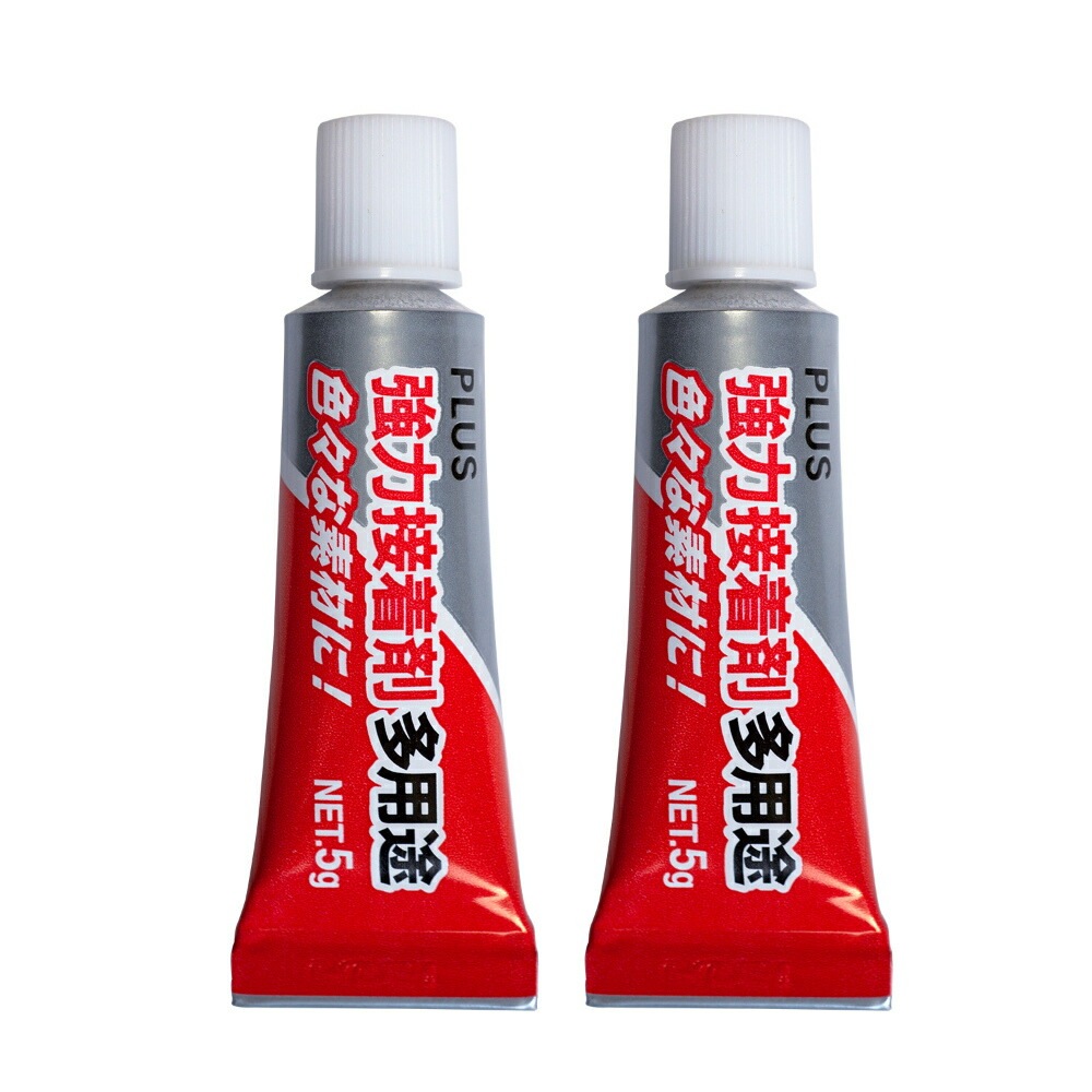 プラス (PLUS) 強力接着剤 多用途 ツインパック 5g×2本入 ペースト状