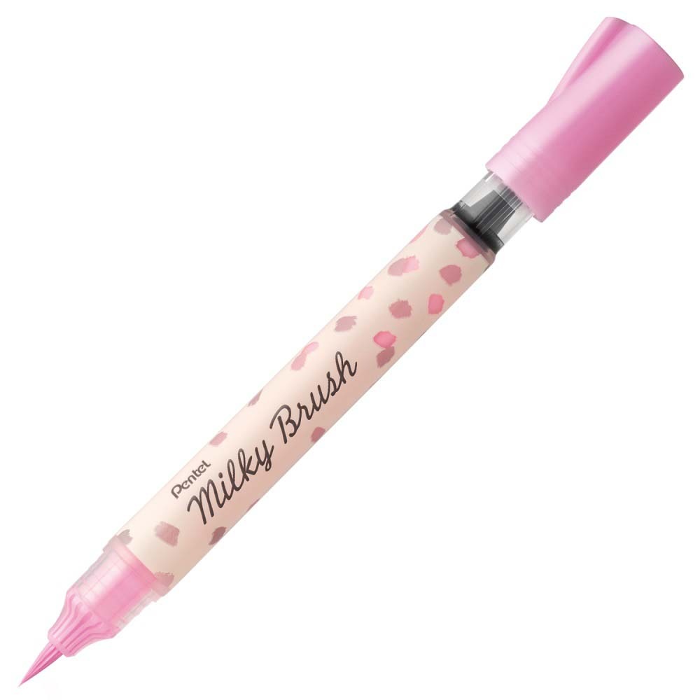 ぺんてる pentel ミルキーブラッシュ Milky Brush パステルピンク XGFH ぺんてる pentel ミルキーブラッシュ Milky Brush パステルピンク XGFH