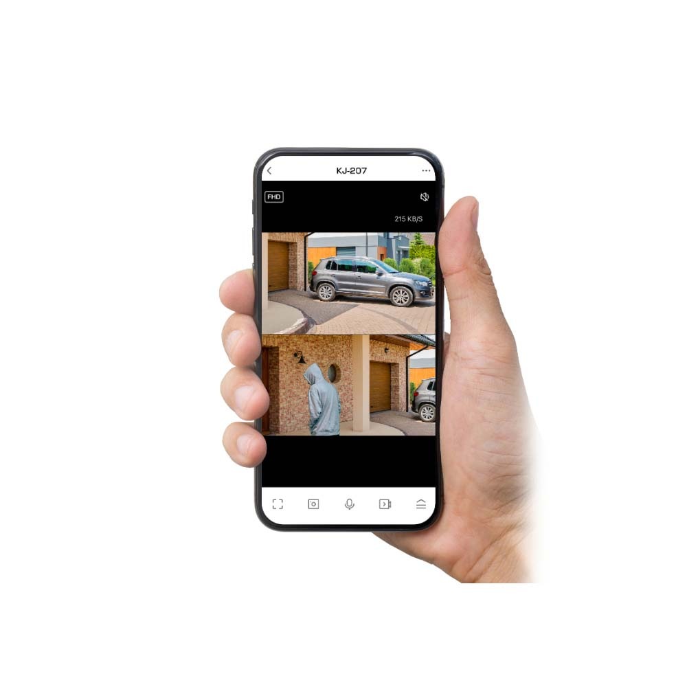 カシムラ kashimura スマートカメラ 2眼 防水 首振 照明 KJ-207 2眼