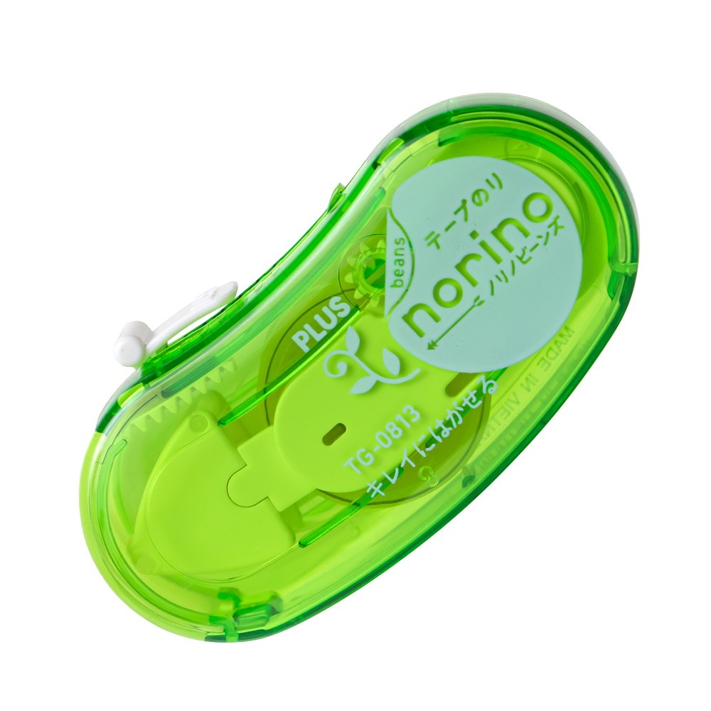 プラス PLUS テープのり ノリノビーンズ キレイにはがせる クリア