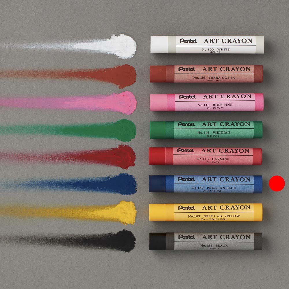 ぺんてる Pentel アートクレヨン 単色 プルシャンブルー 10本セット