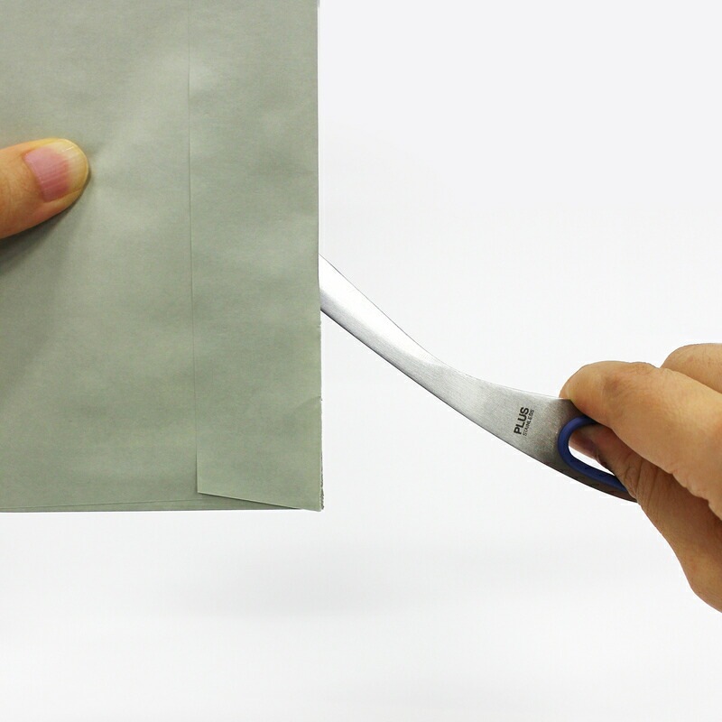 プラス PLUS ペーパーナイフ ステンレス ブルー S型 34-777 paper