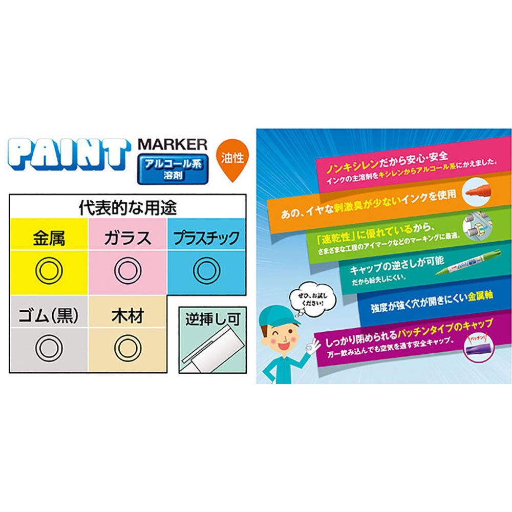 三菱鉛筆＞アルコールペイントマーカー 中字 青 33 PXA200.33 | 全