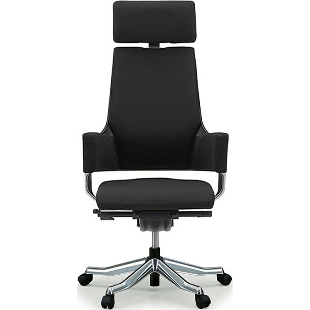 関家具 タスクチェア デルフィ ファブリック張地 ハイタイプ ブラック  137101