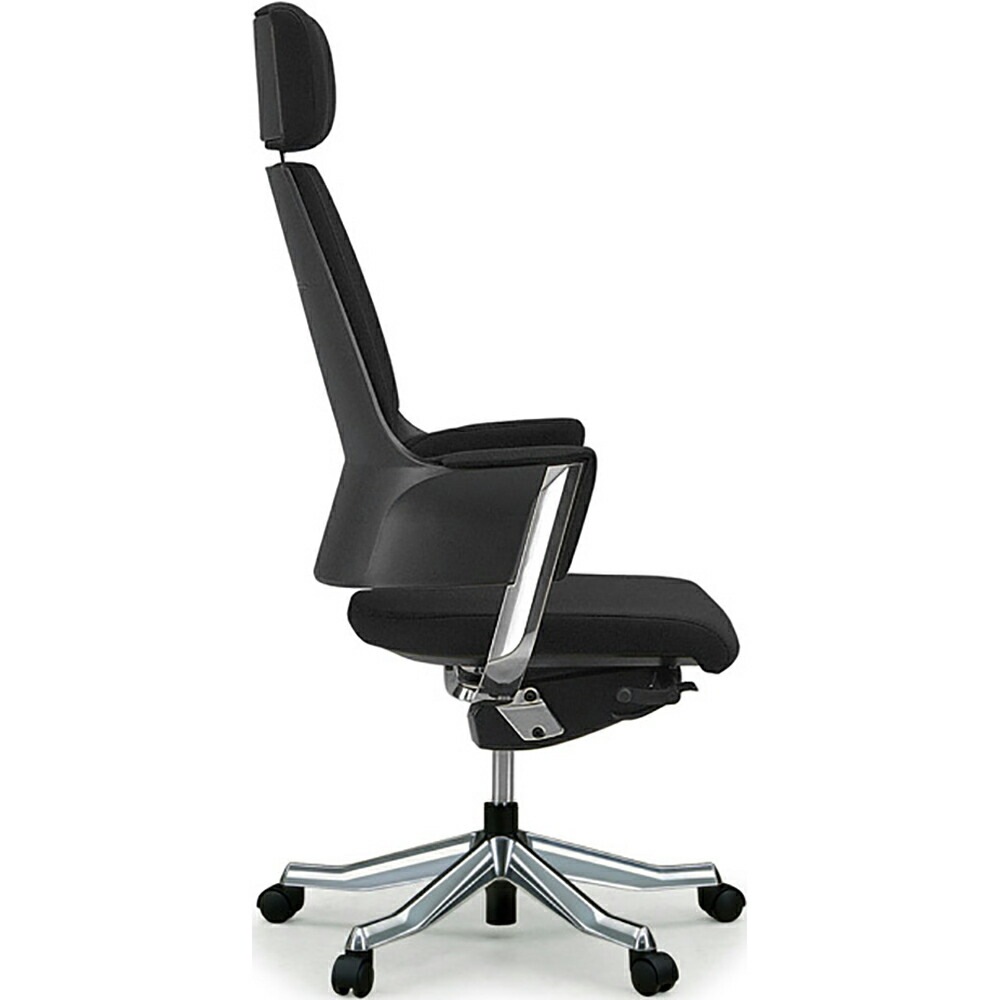 関家具 タスクチェア デルフィ ファブリック張地 ハイタイプ ブラック  137101