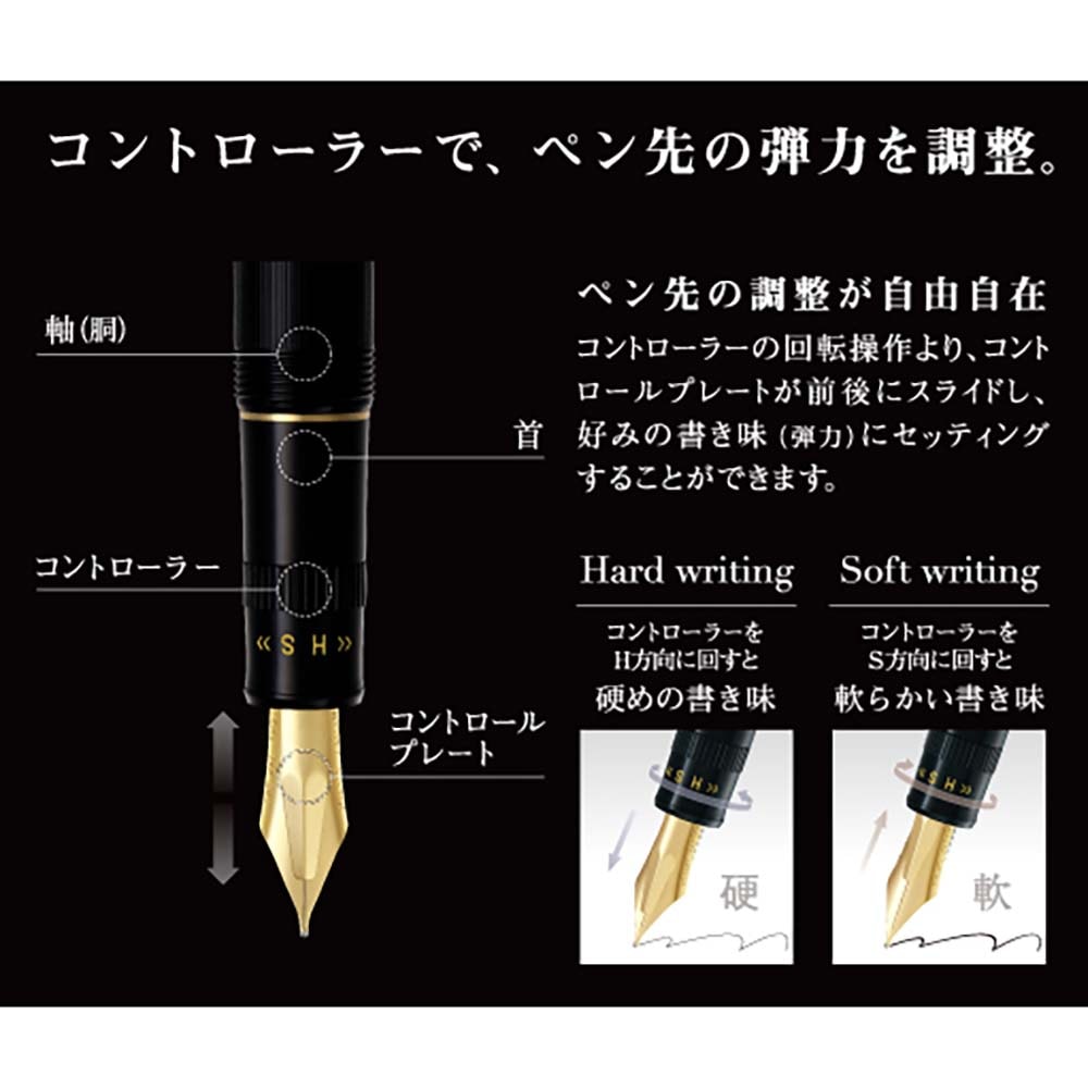 パイロット PILOT 万年筆 ジャスタス95 ネットブラック 中細字 FJ-3MR