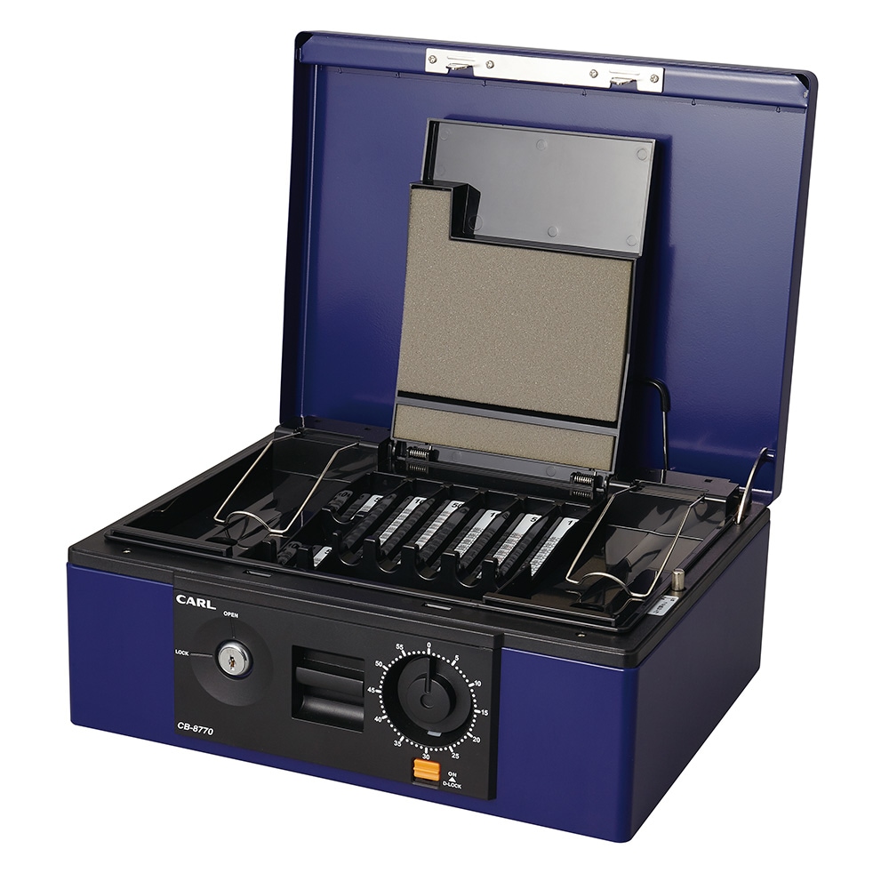 カール事務器 手提げ金庫 キャッシュボックス A4 CB-8770 貴重品