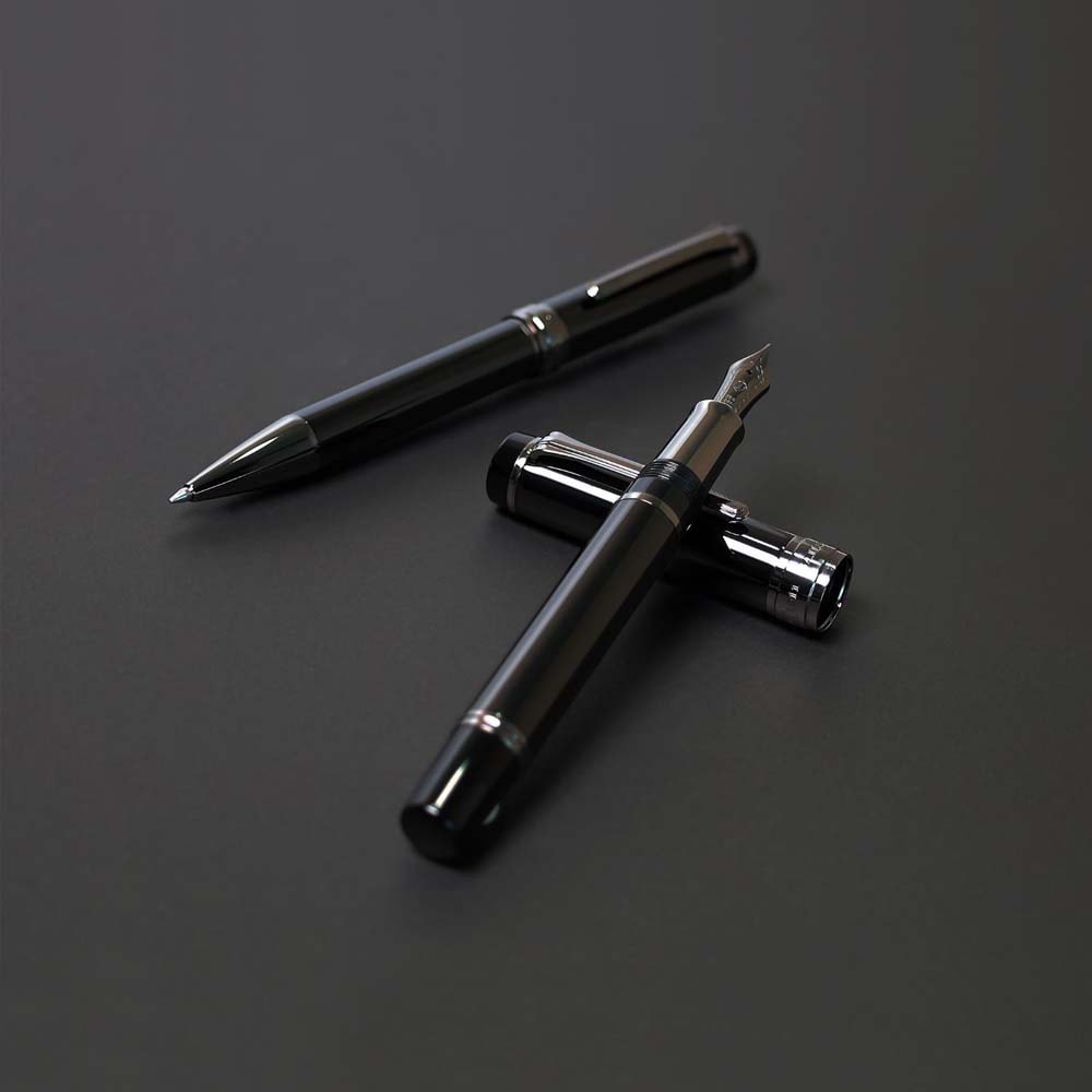 セーラー万年筆 sailor CYLINT 万年筆 ブラックステンレス 細字