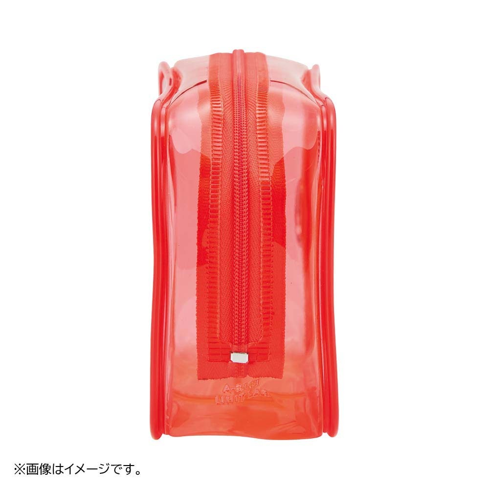 リヒトラブ LIHITLAB SOERU クリヤーボックスペンケース サニーレッド