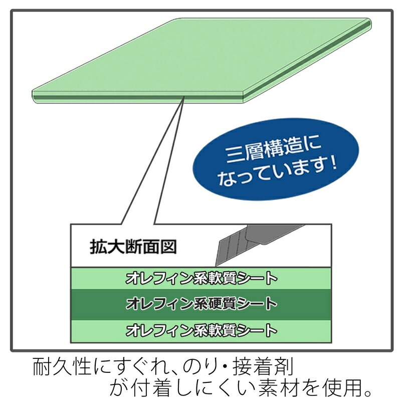 プラス(PLUS) カッティングマット A1サイズ CS-A1 グリーン 48-587