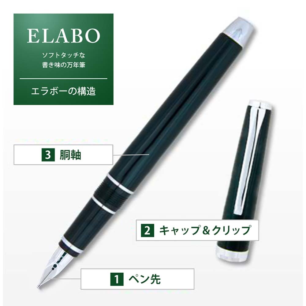 パイロット PILOT 万年筆 エラボー レッド 極細字 ギフトケース付き FE