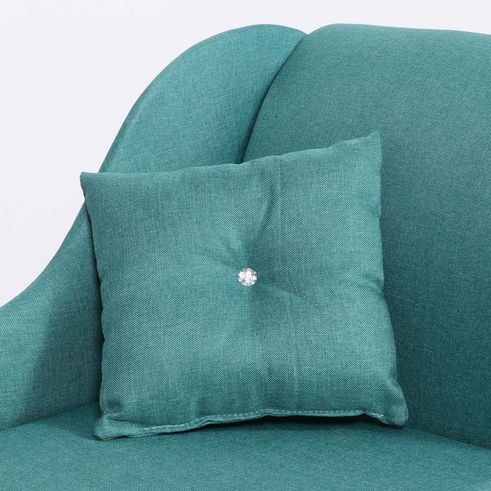 爽やかグリーン ソファ 硬め クッション2個付き グリーンのソファ特集