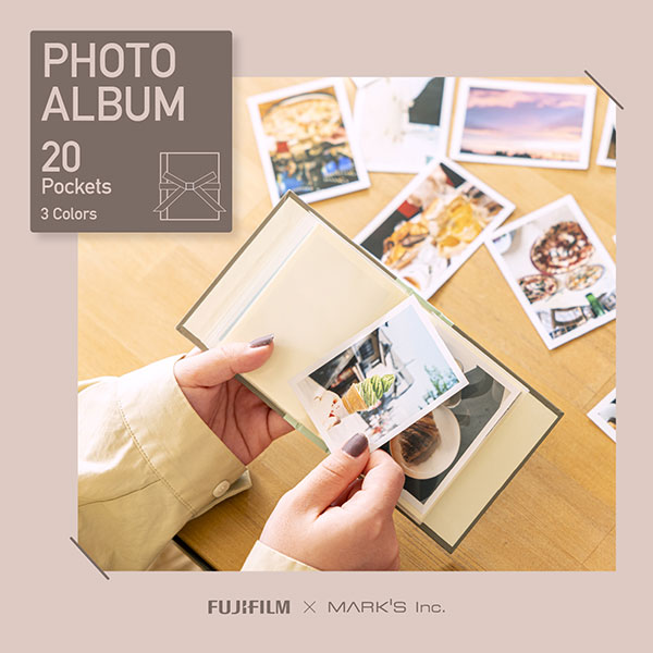 富士フイルム チェキアルバム20 ホワイトブルー 20枚収納 チェキ用