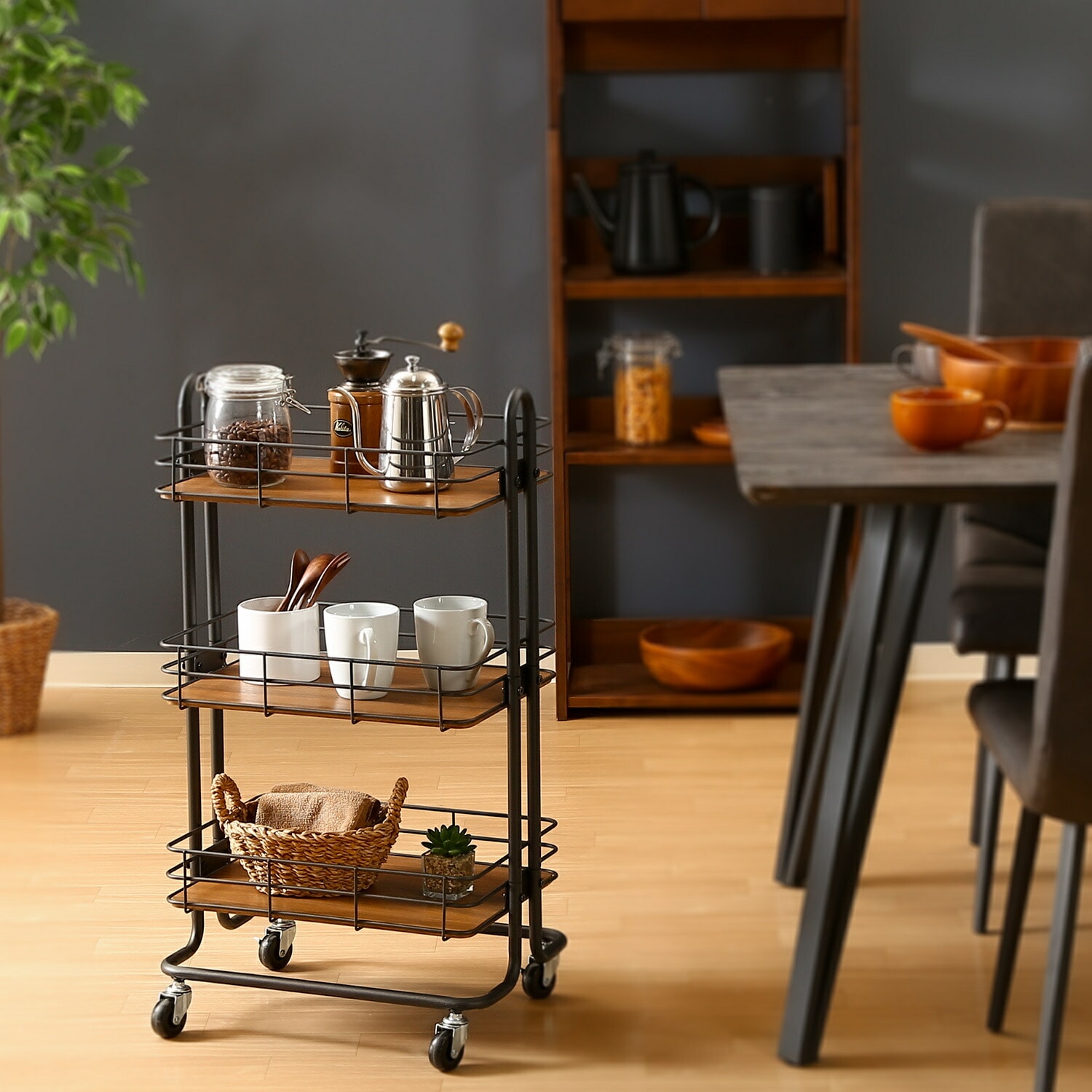 mills キャスター付きワゴン　STEEL mills キャスター付きワゴン STEEL mills キャスター付きワゴン