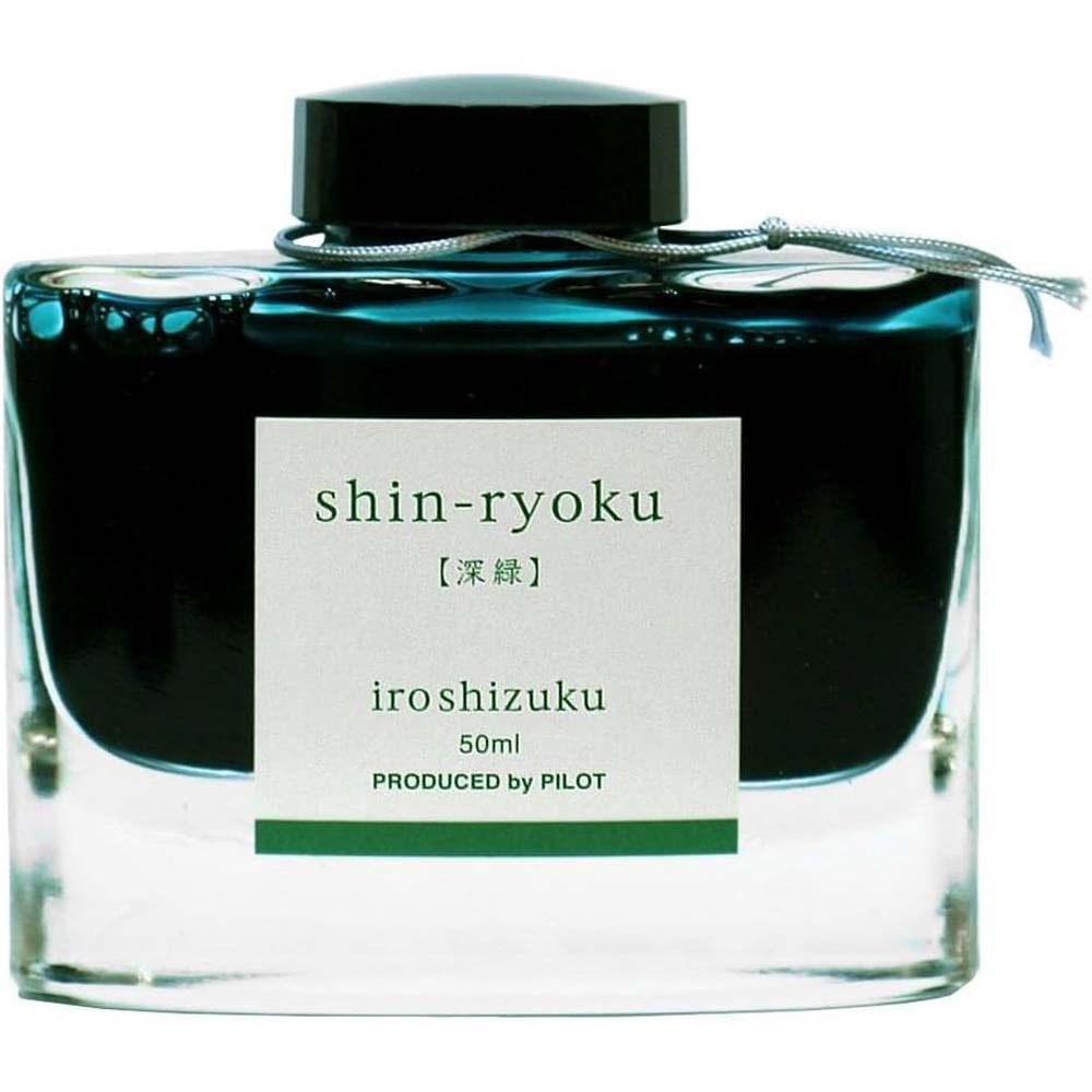 パイロット PILOT 万年筆インキ 色彩雫 50ml シンリョク 深緑 INK-50