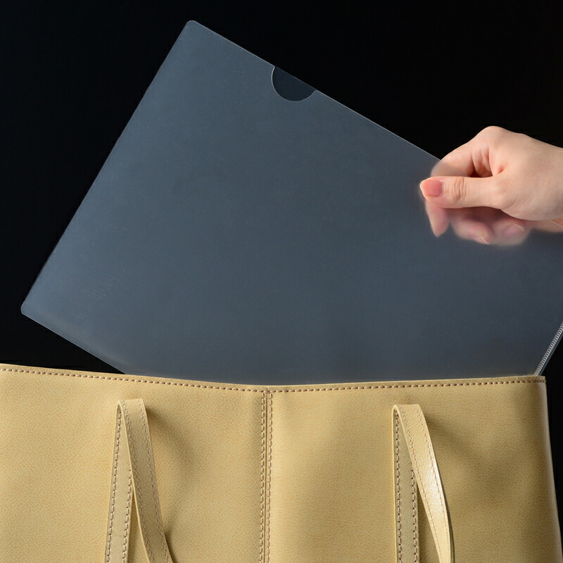 プラス(PLUS) クリアーホルダー A4 厚口 0.3mm 20枚入 クリアー FL