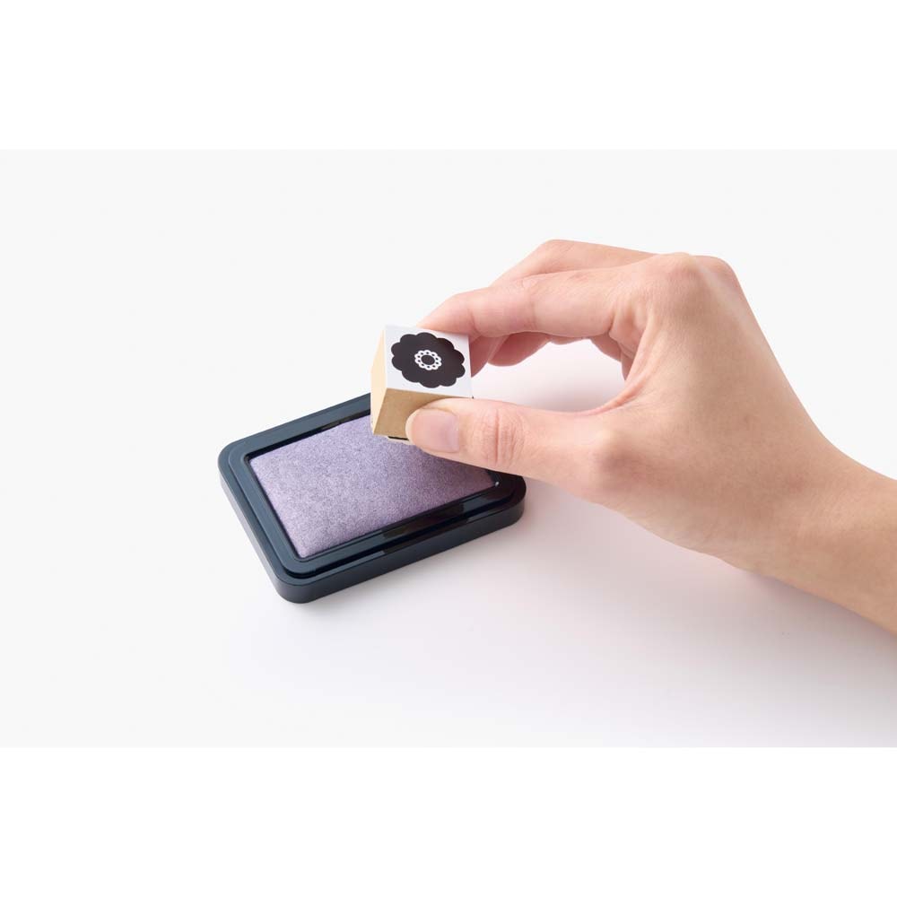 シャチハタ Shachihata いろもよう スタンプ台 光彩 藤色 HAC-1G