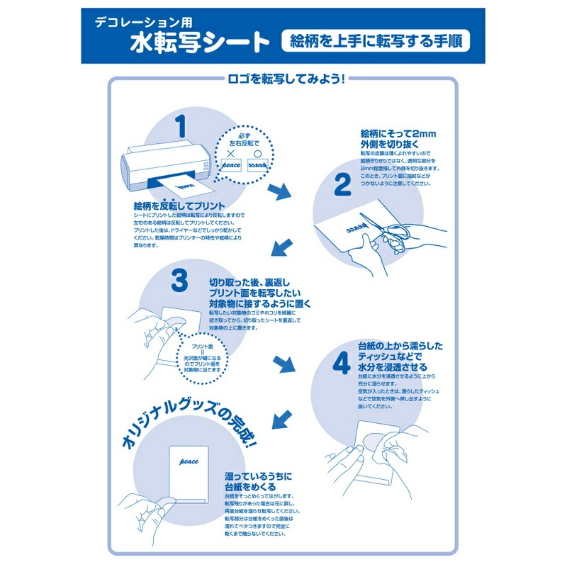 プラス(PLUS) インクジェット用紙 デコレーション用 水転写シート A4 3