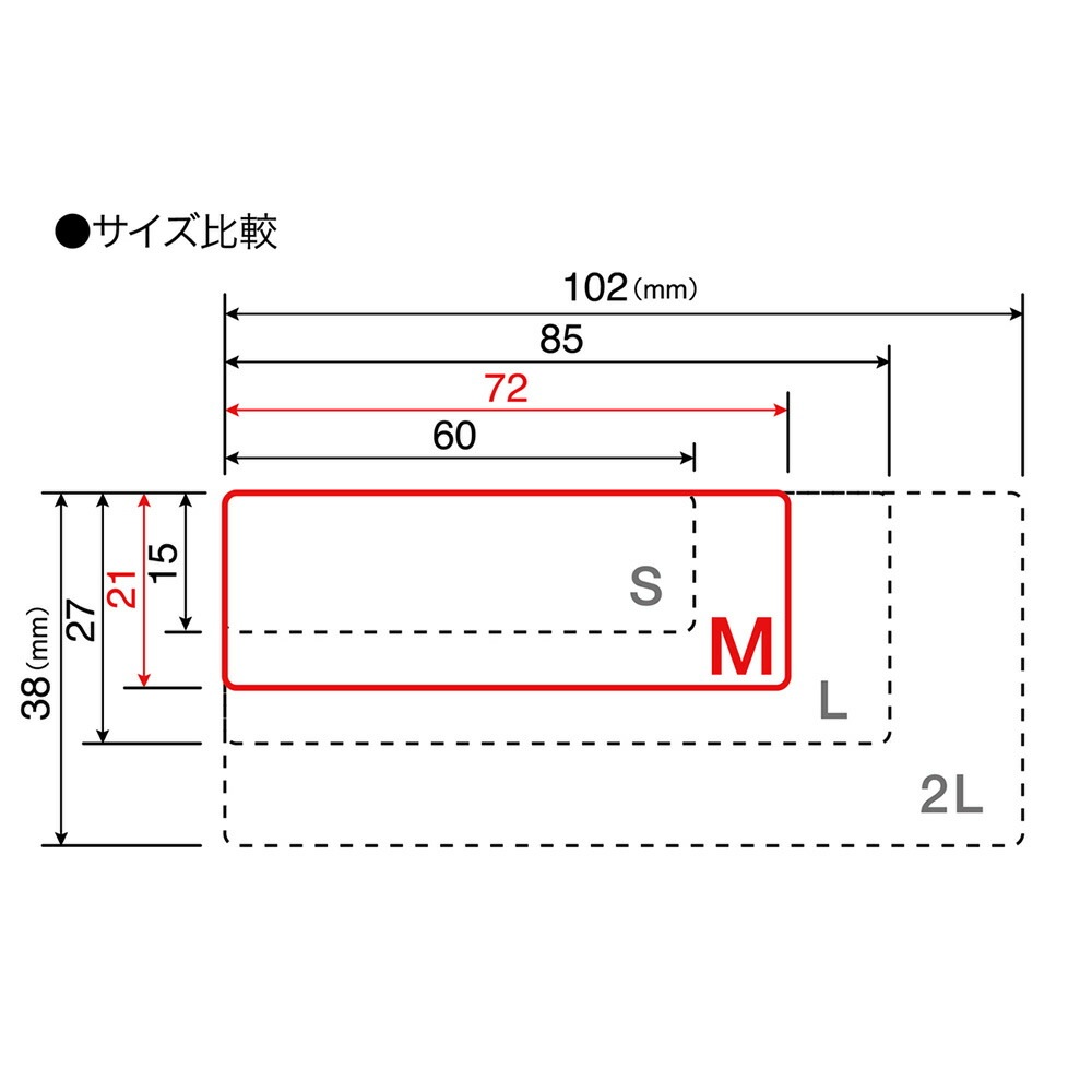 マグエックス マグネットラベル Mサイズ 15枚入り MNAMEM | 全商品
