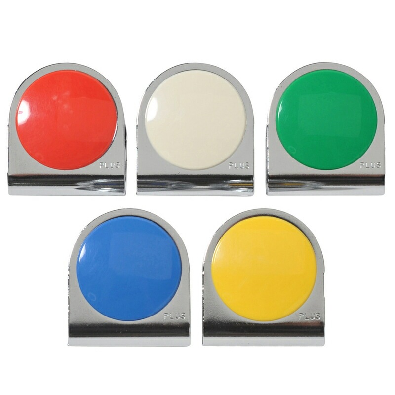 プラス(PLUS) マグネット カラーマグネットクリップ 大 5色