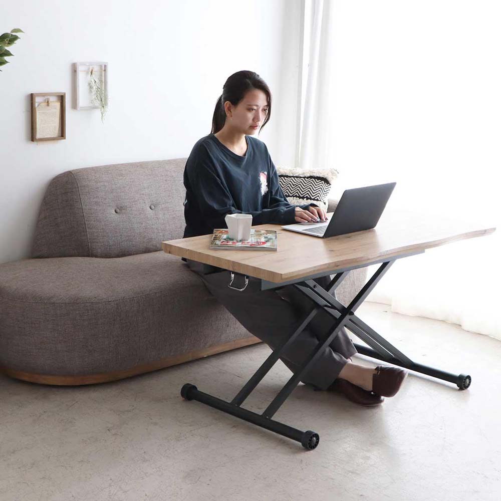 東馬 tohma LTX07 コルマ 昇降テーブル 幅120cm ナチュラル 54686090