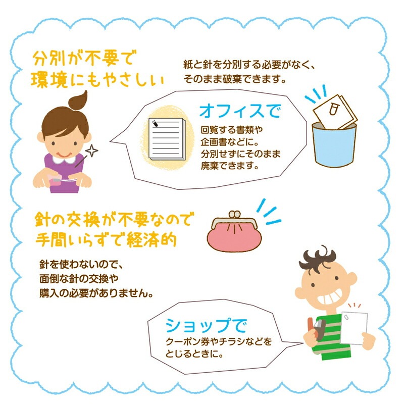 ペーパークリンチ　ミニ　４枚　ブルー　SL-104N　BL　プラス（PLUS）