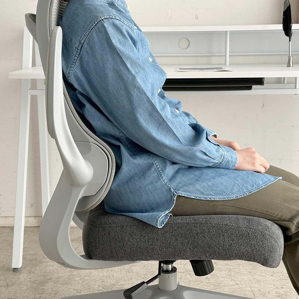 東馬 tohma TM グレッタ オフィスチェア ライトグレー 54687120