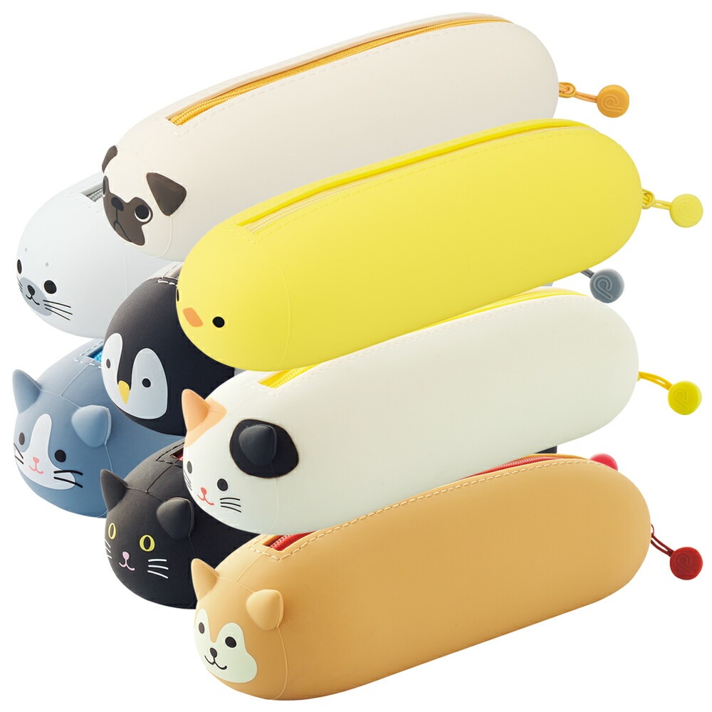 LIHIT LAB (リヒトラブ) SMART FIT PuniLabo 寝ころびペンポーチ パグ