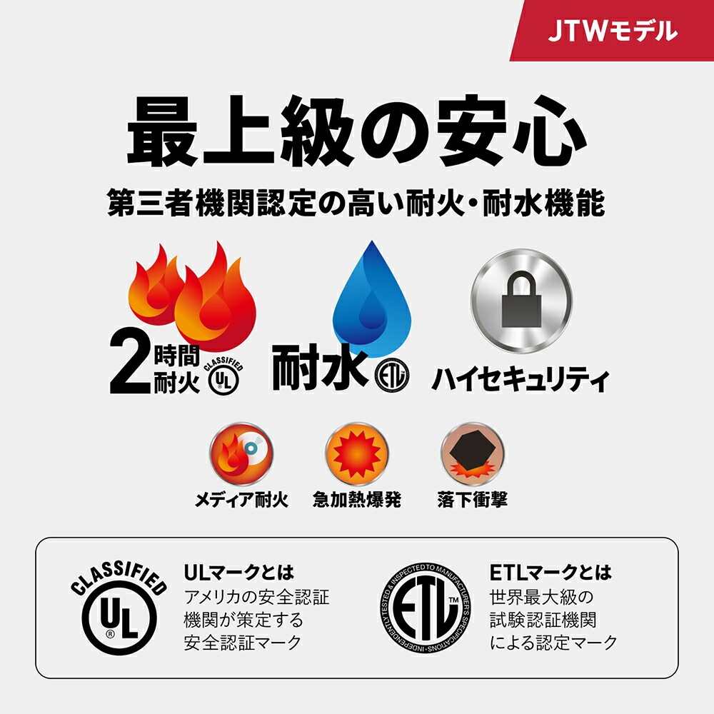 【開梱設置無料】セントリー 耐火・耐水金庫 ビッグボルト JTW123GEL テンキー式 2時間耐火 A4サイズ対応 33.6L 地震 災害 防災