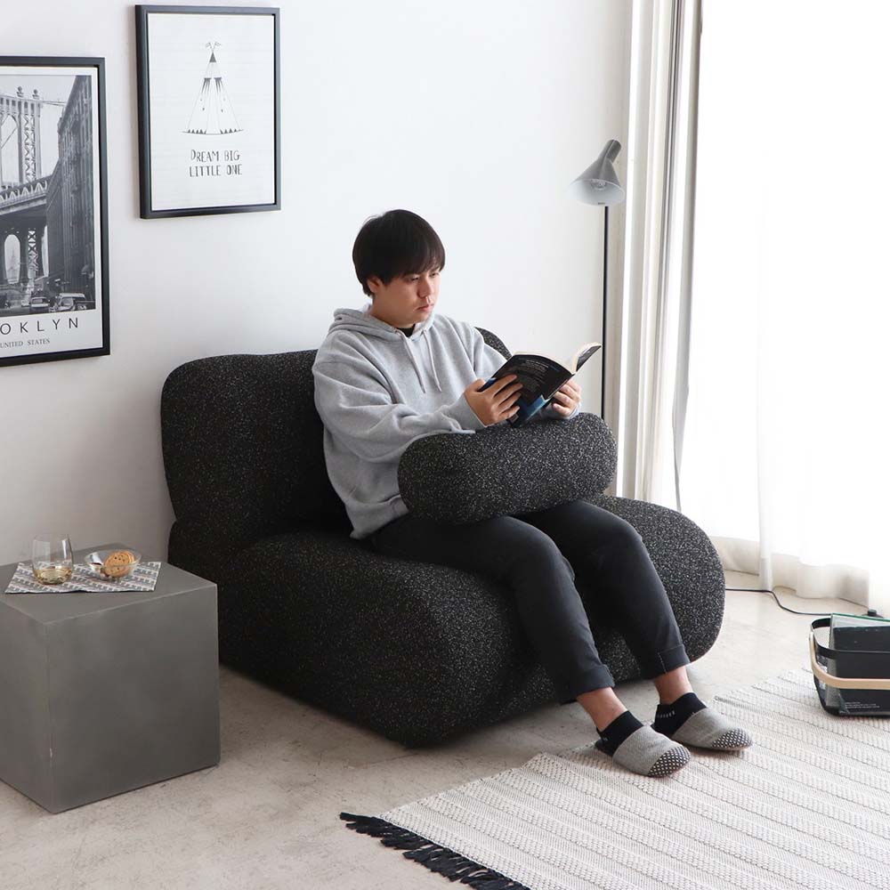 東馬 Tohma SLS 1.5P ソファ BK 54690060 サルス | 家具・オフィス家具