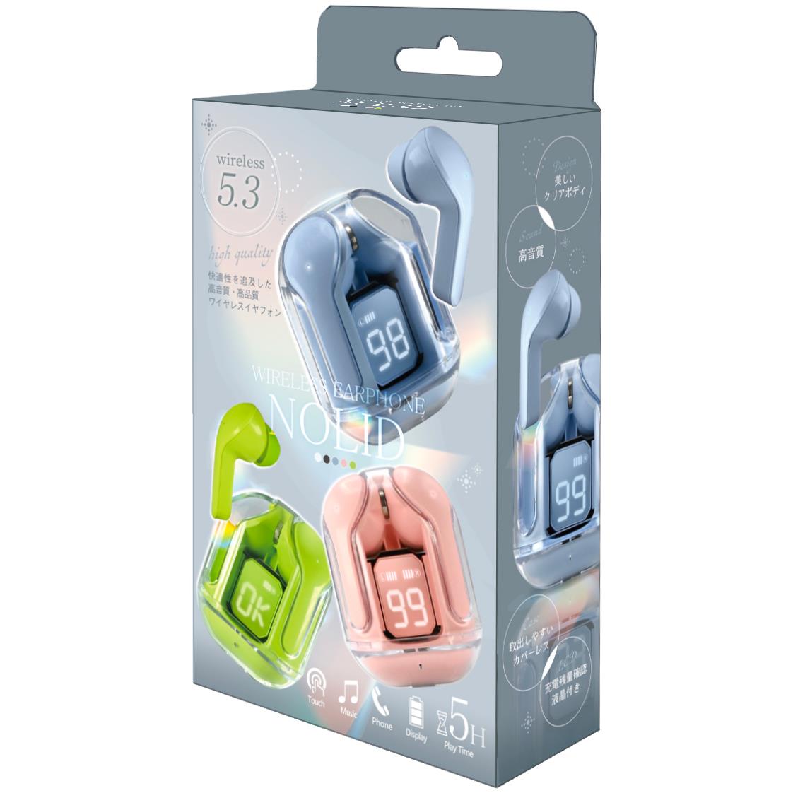 ハック HAC ワイヤレスイヤフォン ノリッド グリーン HAC2-0432