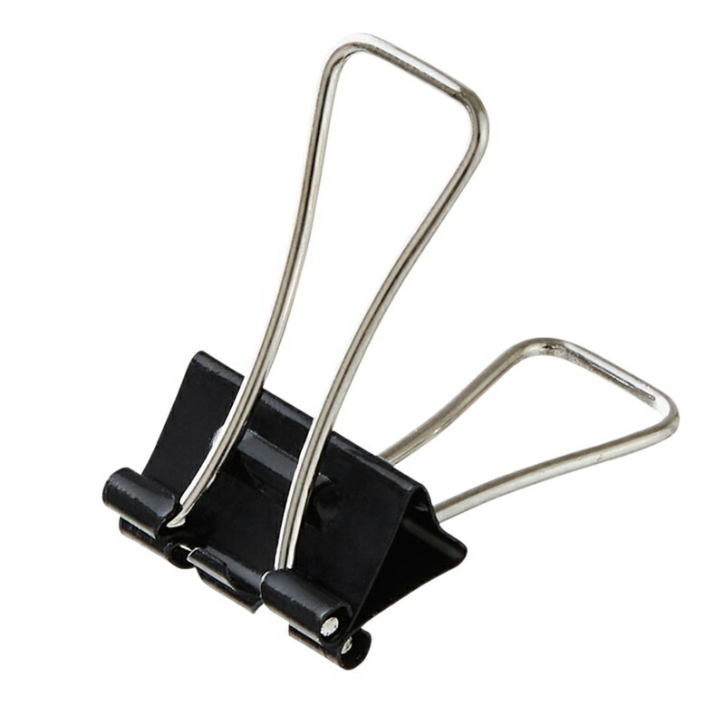 プラス(PLUS) ダブルクリップ エアかる 小 ブラック 5個入り CP-153AK