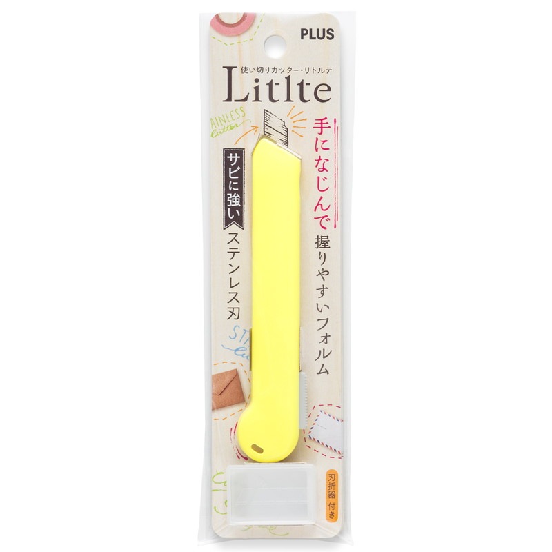 プラス(PLUS) カッター リトルテ 使いきりタイプ レモン CU-006SUS 35