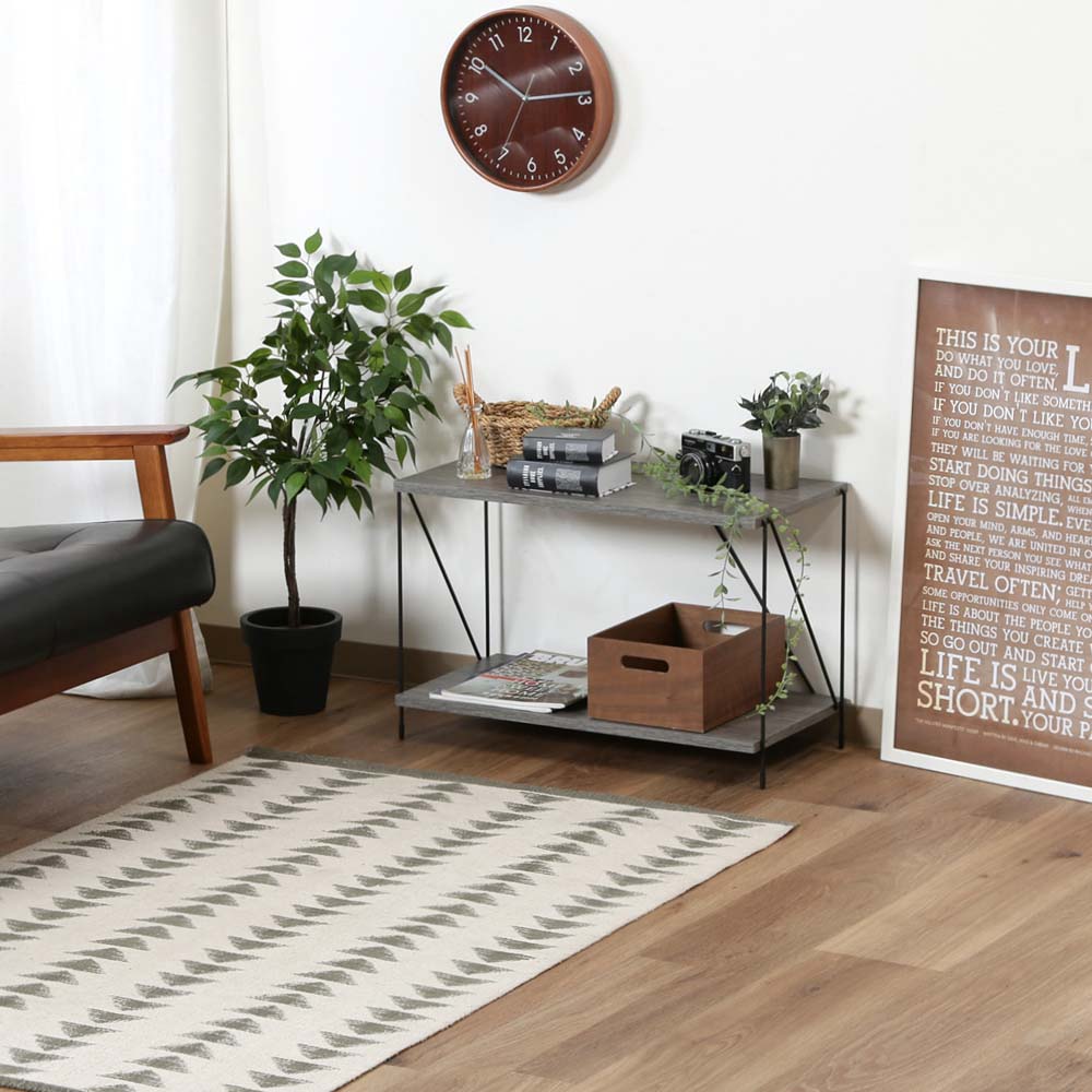 不二貿易 EZBO ワイヤーラック 2段 60幅 グレー 77549 | 全商品,家具