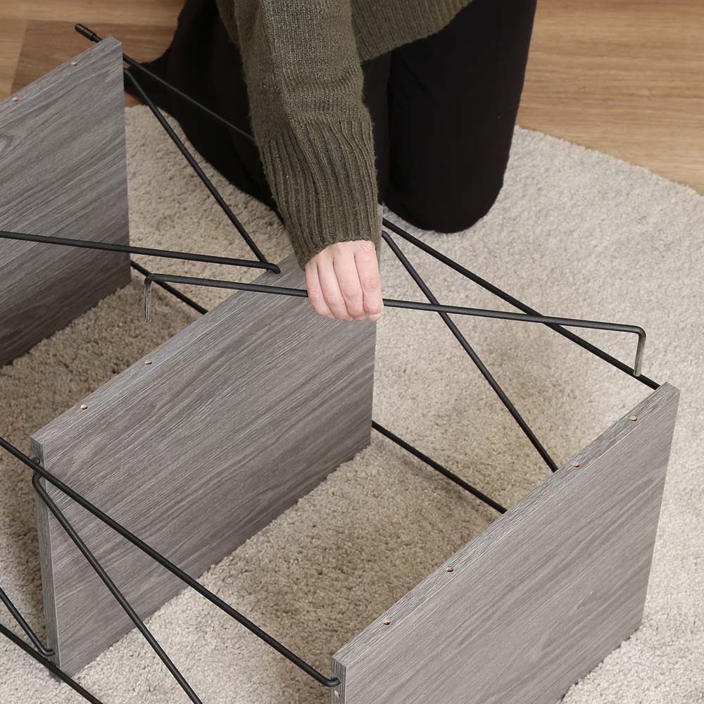 不二貿易 EZBO ワイヤーラック 3段 40幅 グレー 77550 | 全商品,家具