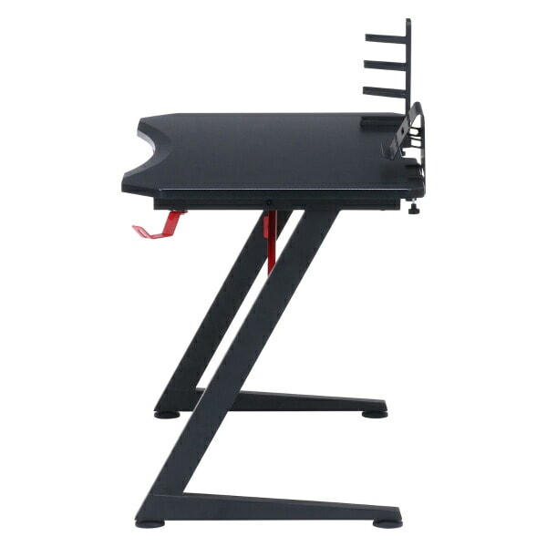 不二貿易 レイズ ゲーミングデスク 幅1050×奥行600×高さ700mm レッド