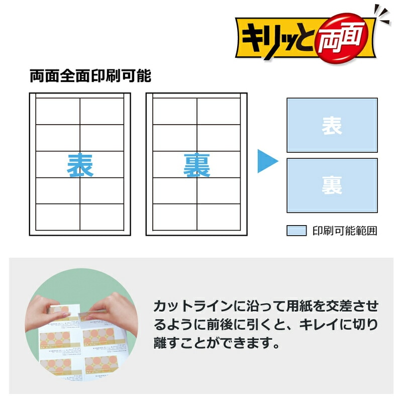 カリメル様用7点おまとめ プラス(PLUS)マルチ用 いつものカード「キリッと両面」名刺