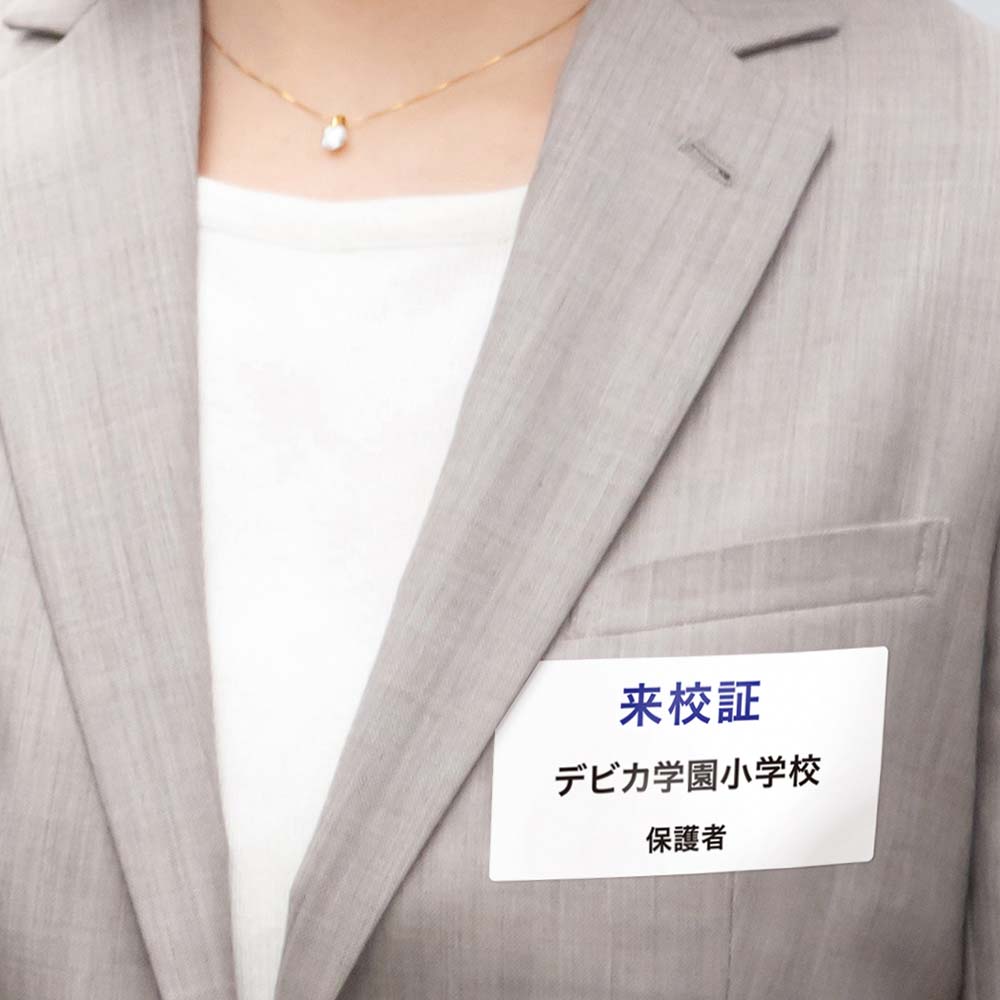 デビカ debika 貼ってはがせる名札 ミシン目入り白無地 063622 | 全