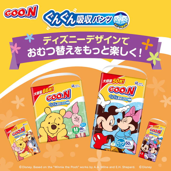 Goo.N グーンパンツ ビッグ 50枚入り３パックx２ケース グーン ぐんぐん吸収パンツ BIGサイズ 50枚入り×3パック 21000731