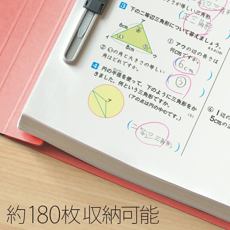 プラス(PLUS) ねんくみなまえフラットファイル A4S　ピンク　３冊パック NO.021GAH3P 79-608