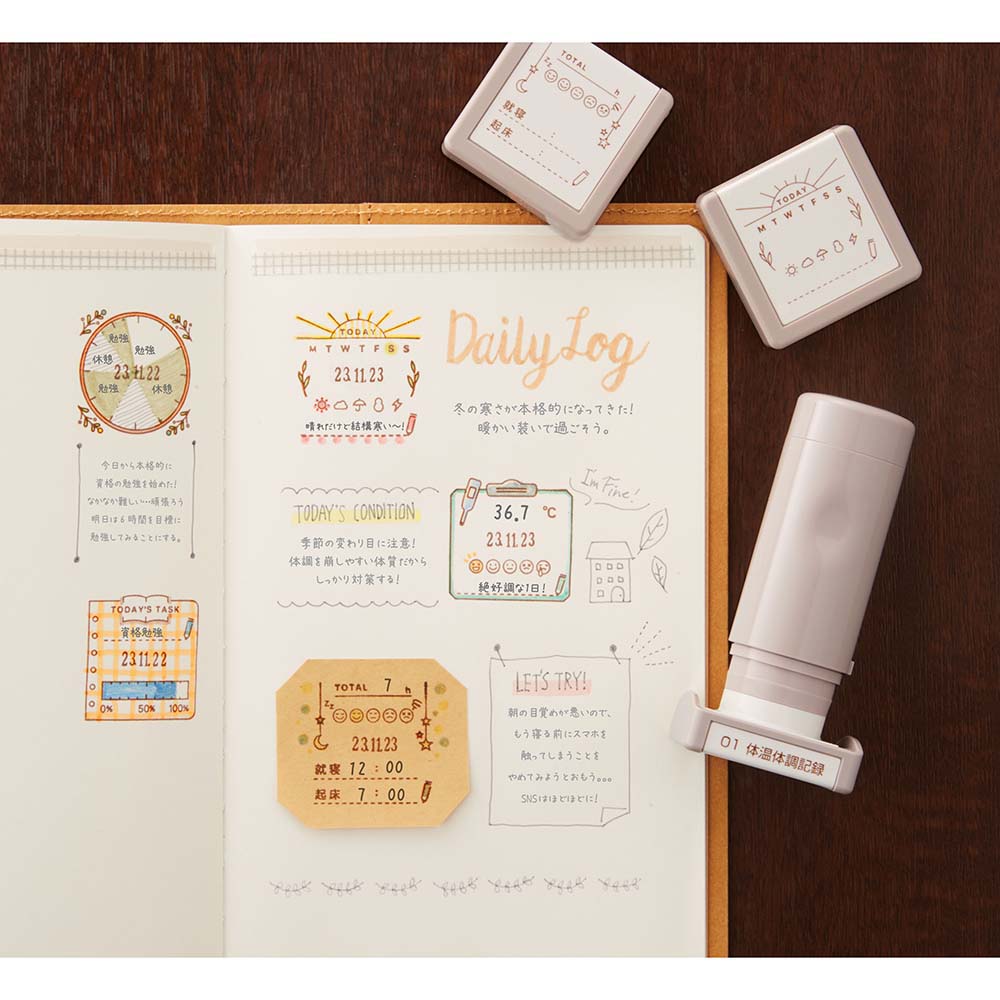 メモ帳　スタンプ　まとめ売り　37冊 手帳にぴったりなチェックスタンプの紹介