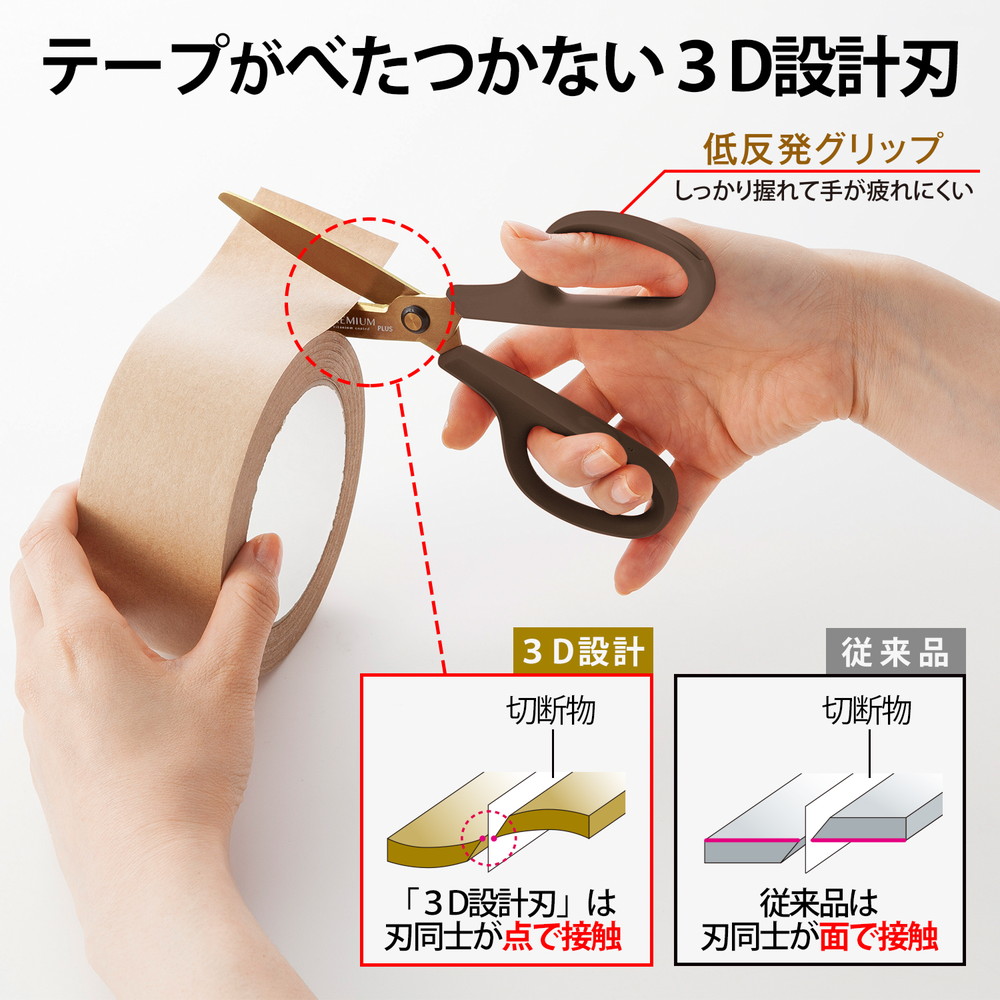 プラス PLUS はさみ フィットカットカーブ プレミアムチタン