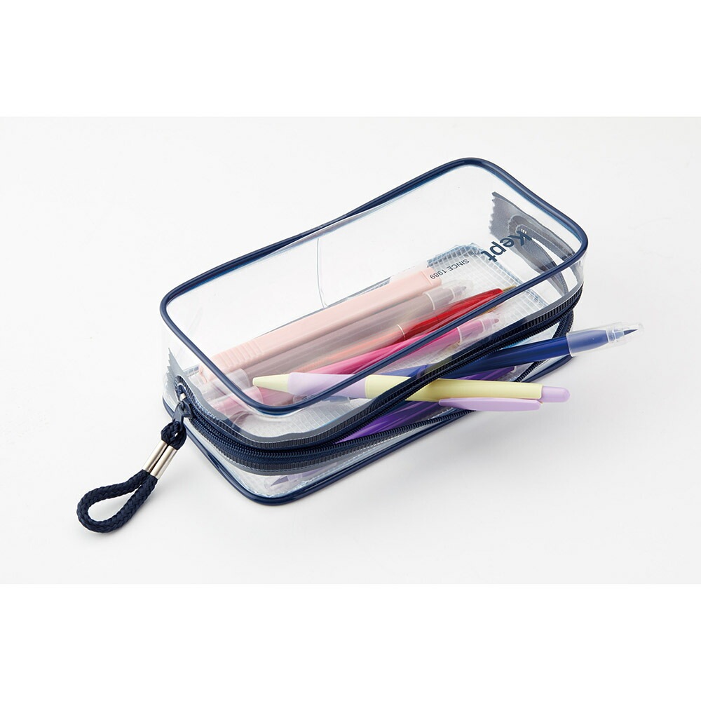 レイメイ藤井 raymay Kept クリアペンポーチ ネイビー KPF902K | 全