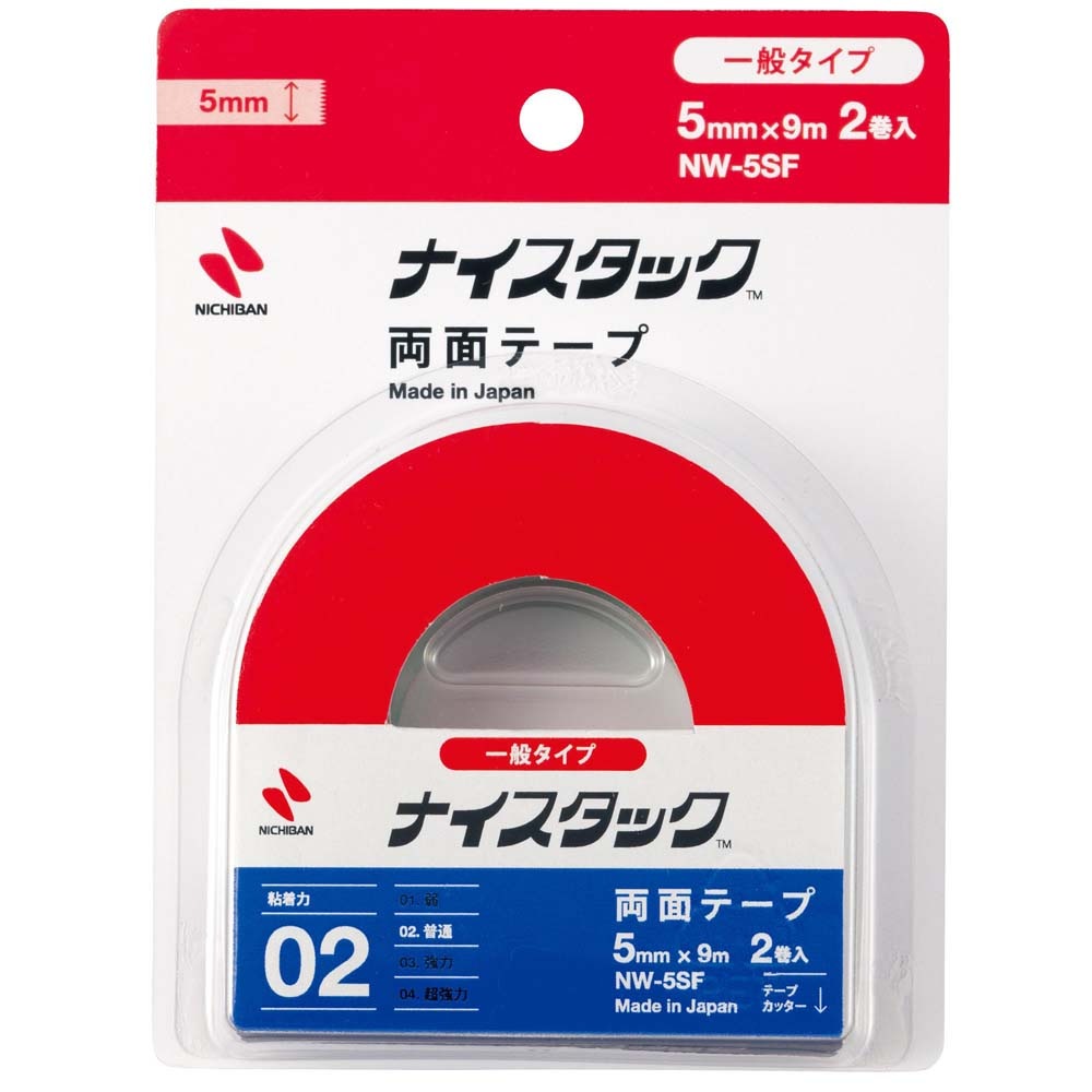 Nichiban ニチバン　ナイスタック　小巻　5mm×9m　2巻　入 NW-5SF