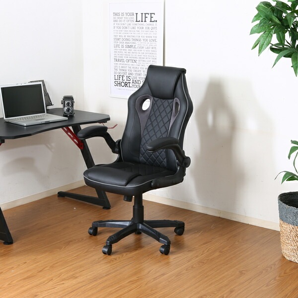 不二貿易　ゲーミングチェア　シグナル　グレー　15507