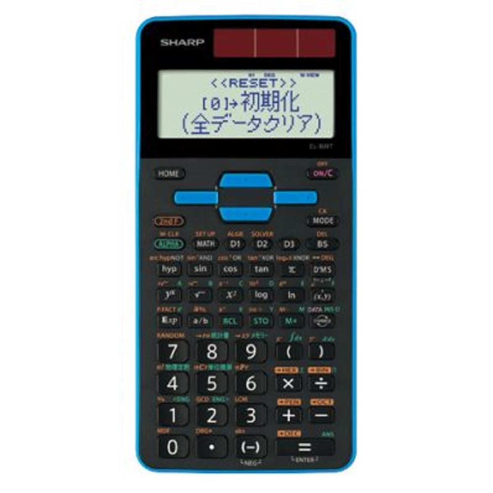 シャープ SHARP 関数電卓 ピタゴラス スタンダードモデル ブルー EL