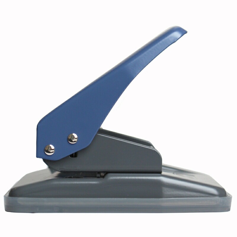 プラス(PLUS)パンチ ペーパーパンチ 2穴 Lサイズ 穴径6mm ブルー NO