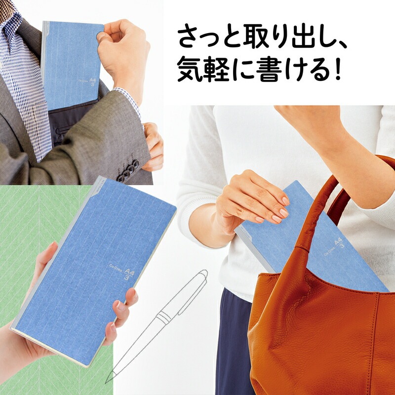 プラス(PLUS) メモ帳 ノート カ.クリエ A4×1/3 NSシリーズ 横罫 5冊