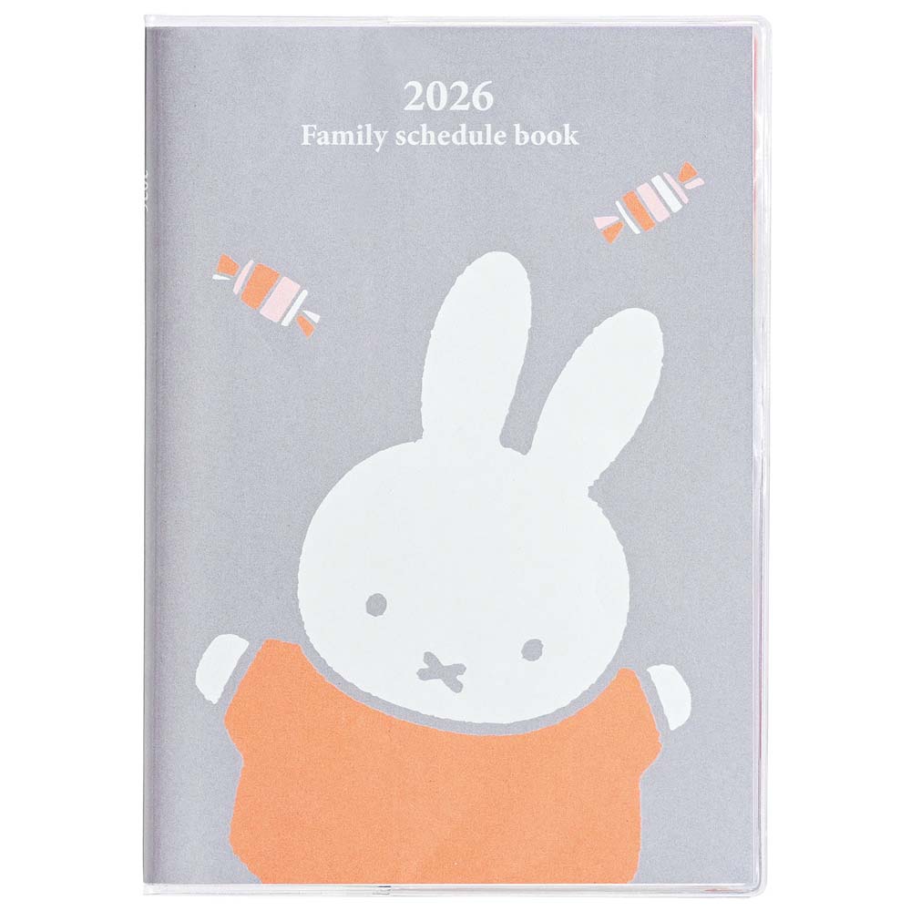 クツワ KUTSUWA 2026年 家族手帳 B6 ミッフィ キャンディ MF916C 12月