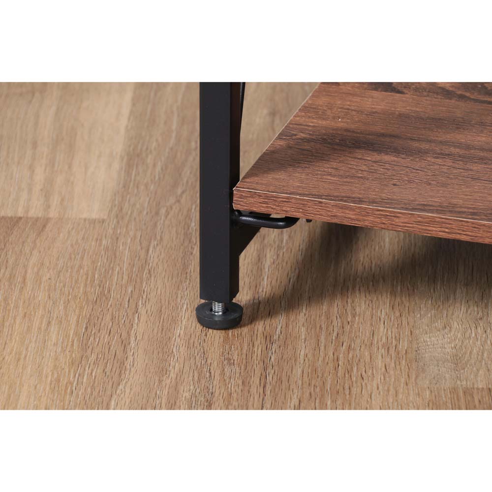 不二貿易 折りたたみシェルフ アロン5段 ブラウン 73644 | 家具